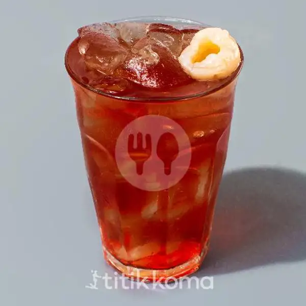 Lychee Hibiscus Tea | Kopi Titik Koma, Everplate Pintu Air