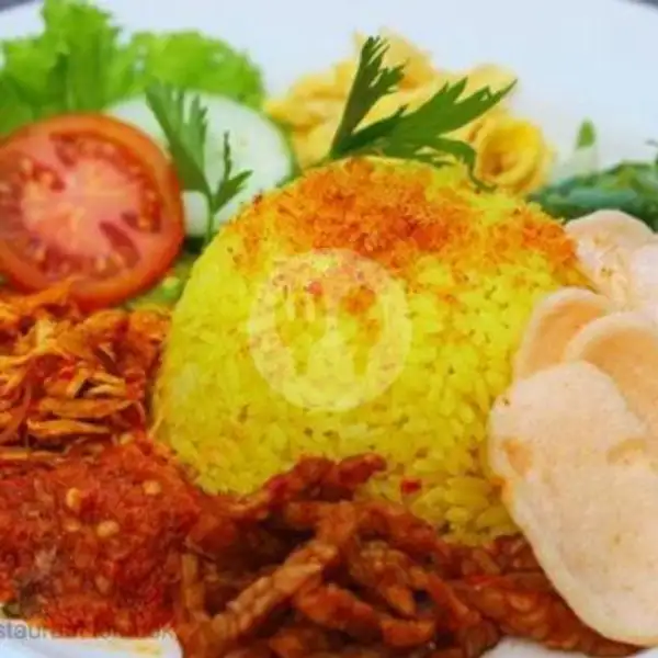 Nasi Kuning + Telur Dadar (free Es Teh) | Geprek Sapa, Wirobrajan
