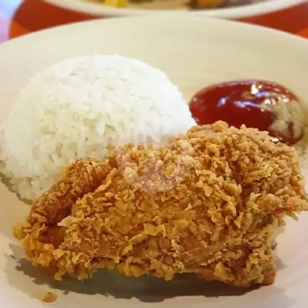 Ayam Crispy + Nasi | Geprek Ijo