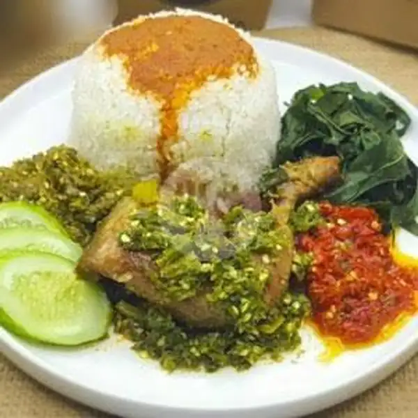 Nasi + Ayam Balado Hijau | RM PADANG BUNGO LADO