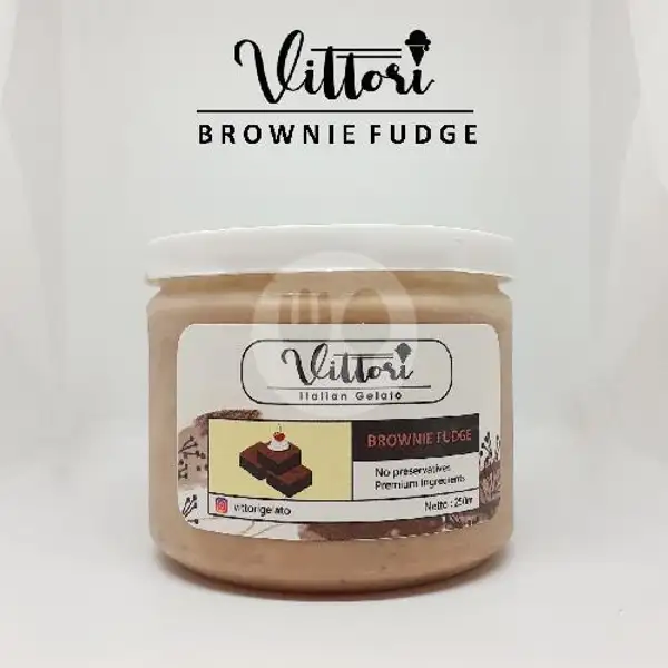 Ice Cream Es Krim Gelato Vittori - Brownie Fudge | Vittori Gelato