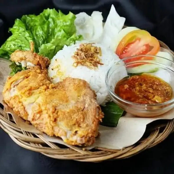 Ayam Penyet Sambal Bawang + Tahu Tempe | Ayam Penyet Uda Hen, Perum Villamas