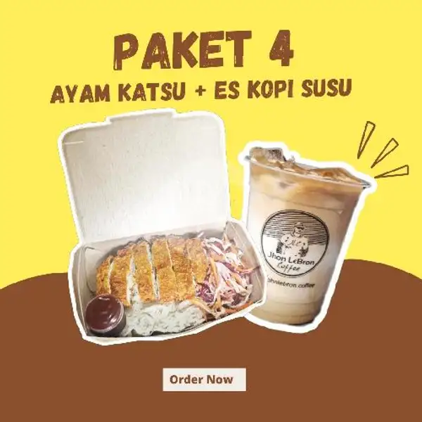 Paket 4 Katsu Kopsu | John Lebron Coffee & Eatery, Bukit Tempayan