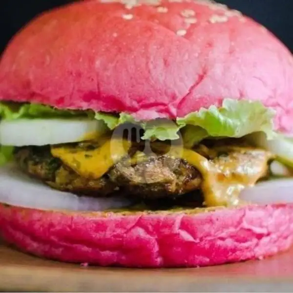 Pink Beef Chesee Burger | Pisang Kaget, Bojong Gede