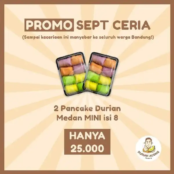 Promo Sept Ceria - Paket Pancake Mini | Durian Acong