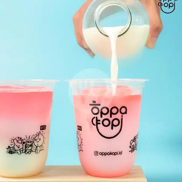 Iced Rose Tea Latte | Oppa Kopi, Rungkut