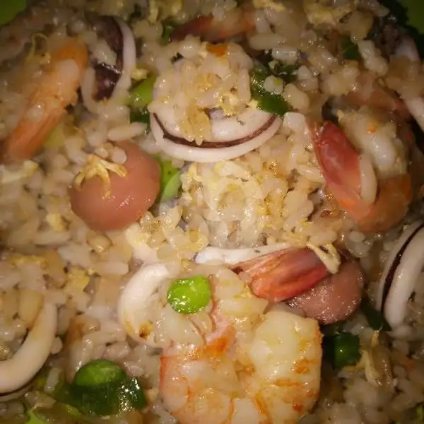 Nasi Goreng Seafood + Telur | Nasi Goreng Tanpa Saos, Cendana