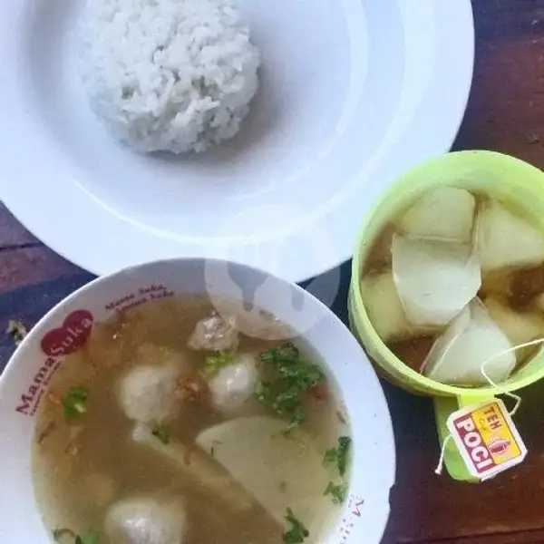 Nasi Putih + Soto Sapi Bakso + Es Teh Poci | Soto Ketut, Denpasar