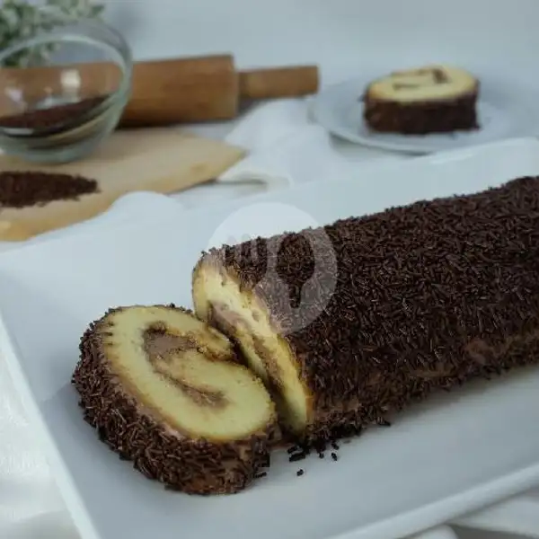 Roll Cake Cokelat | Kue Lapis Talas Dan Bolu Susu Bandung, Bekasi Selatan