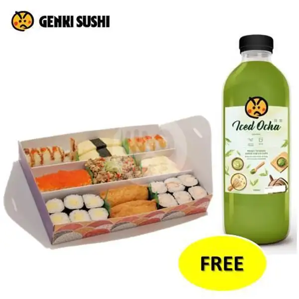 Buy Samurai Shibuya, Get Free 1L Iced Ocha | Genki Sushi, Paragon Mall Semarang