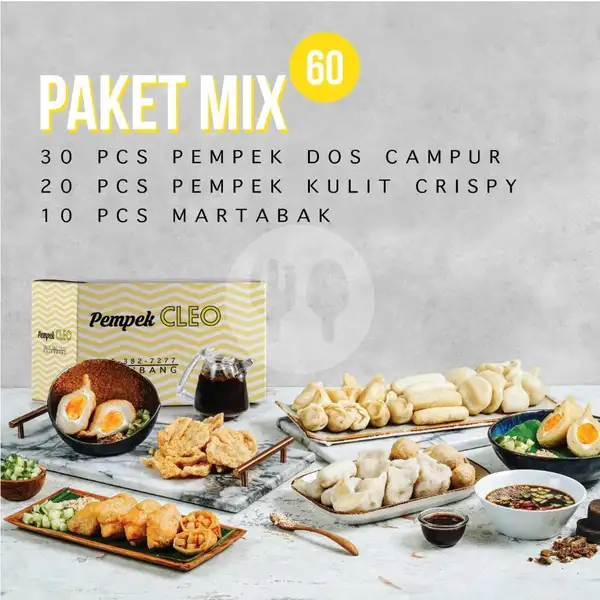 Paket Mix @60 pcs | Pempek Cleo, Diponegoro