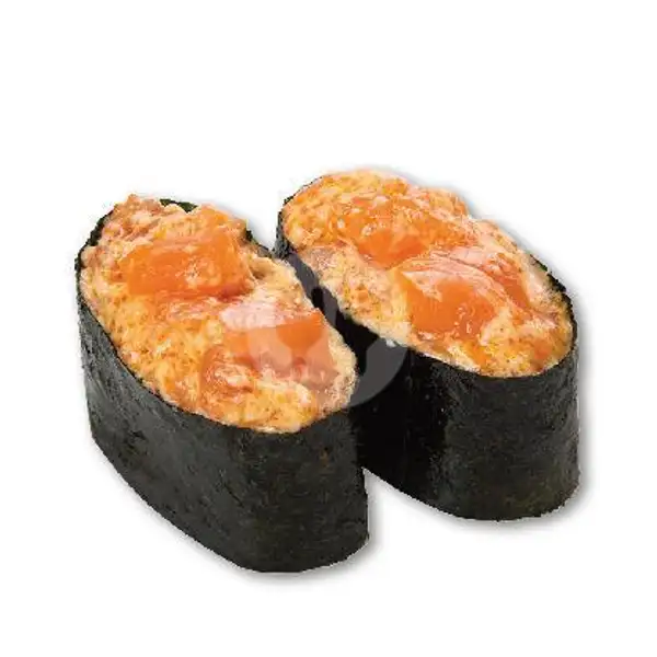 Spicy Salmon Gunkan | Genki Sushi, Grand Batam Mall