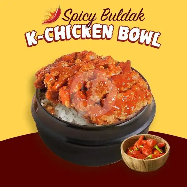 Spicy Buldak K-Chicken Bowl | Mujigae by Tabula, Cinere