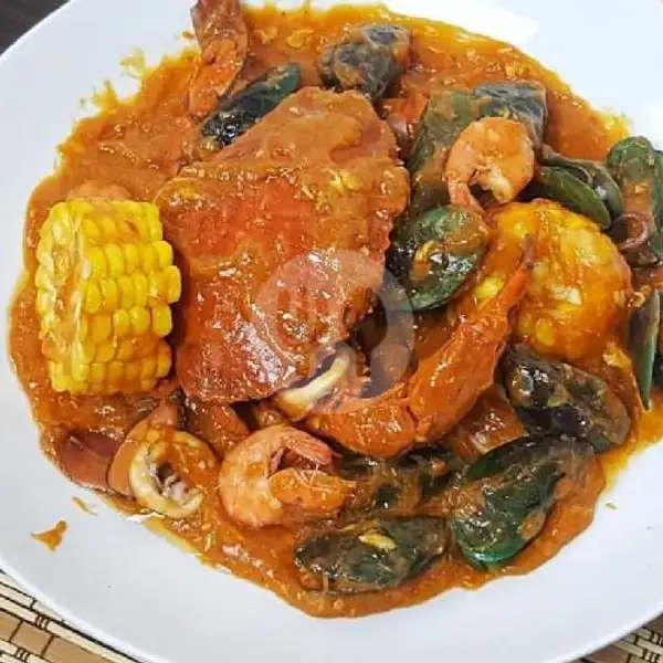 Kepiting Uk Besar Full Telur + Kerang + Udang | Seafood Jontor Nia, Mulyorejo