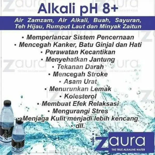 Air Izura Alkali pH 8+ | Nadine NVR Kitchen, Mata Intan 3, Segala Mider