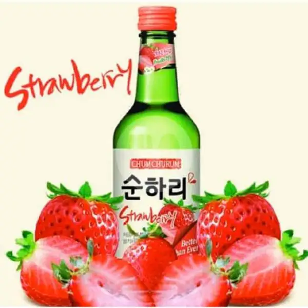 Soju Chum Churum Strawberry + Free Yakult | Arnes Beer Snack Anggur & Soju