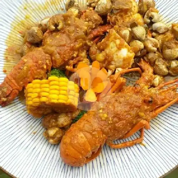 Lobster Besar+Kerang Rica Rica | Seafood Kedai Om Chan Kerang, Kepiting & Lobster, Mie & Nasi, Jl.Nyai A.Dahlan