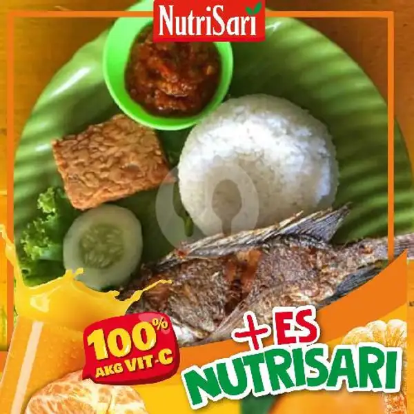 Paket Penyetan Mujair + Es Nutrisari | Depot Kayla, Tambaksari