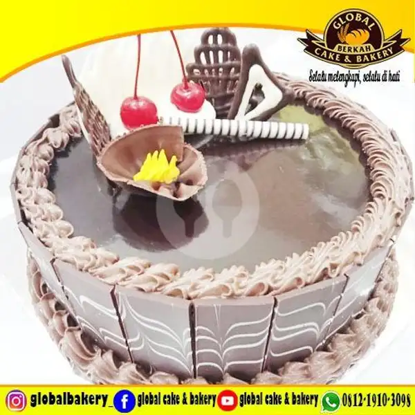Black Forest Special (BF SPC 53) Uk 18x18 | Global Cake & Bakery,  Jagakarsa