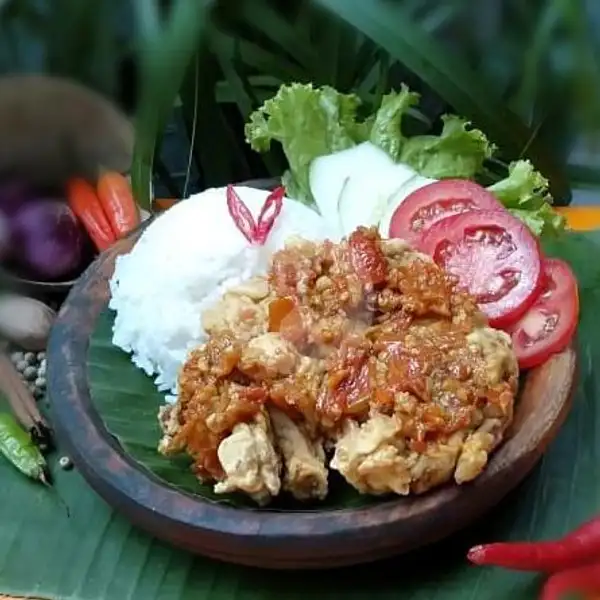 Ayam Geprek Original + Nasi + Lalapan | Nasi Kepal, Depok
