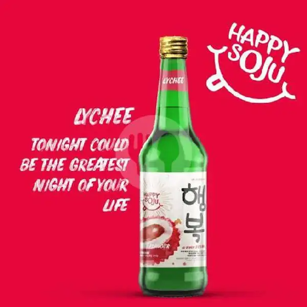 Happy Soju Lychee 360ml | Buka Botol Green Lake