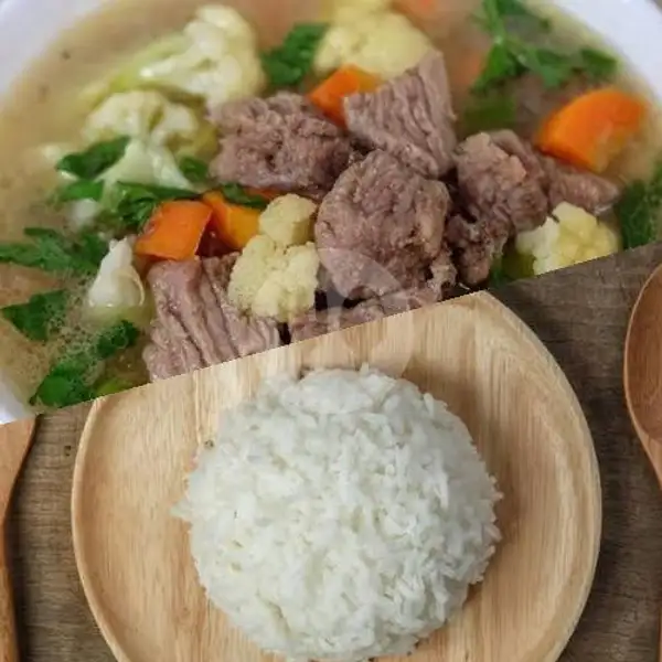 Sop Daging Sapi + Nasi | Semangat Baru Denpasiko, Baloi Center