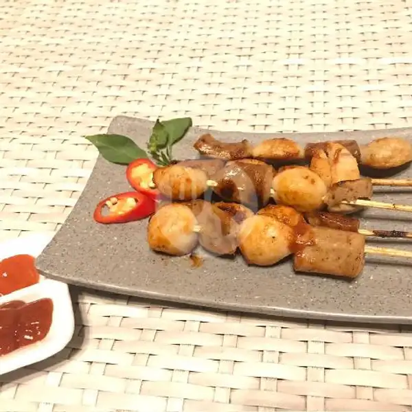 Sate Sosis Bakso Ayam Bakar | GR Rice Box