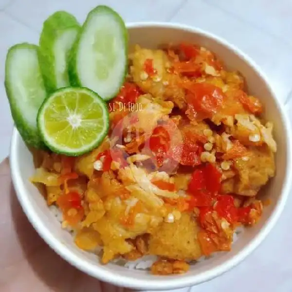Rice Bowl Ayam Cabe Merah | Mie Udang Kelong, Padang Barat