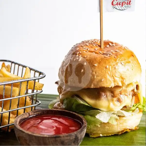 Pulled Chicken Burger | Cupit BBQ, Ubud