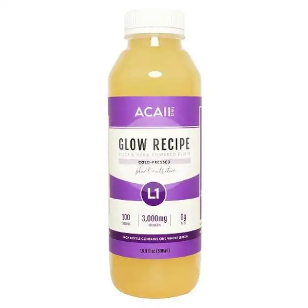 L1 Glow Recipe 500ml | Acaii Tea Co, Yummykitchen Menteng