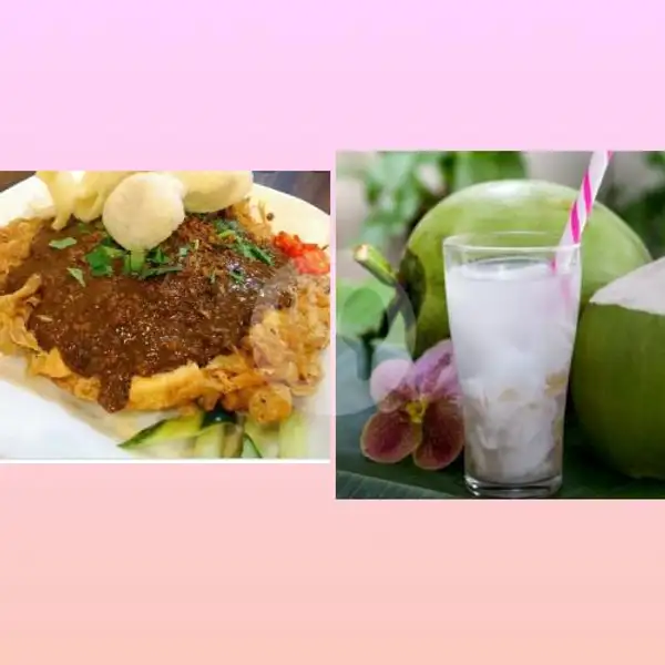tahu telor(tanpa tipat) + es kelapa | Tahu Tek Telur Surabaya, Pulau Misol