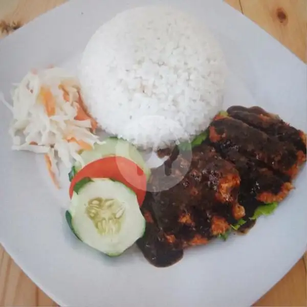 Chicken Blackpepper | Let's Eat Vegetarian Cafe. Kota Batam