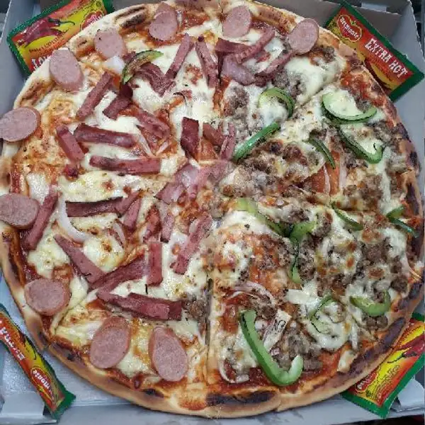Pizza 2 Toping Size M | Pizza Laziz, Poncol