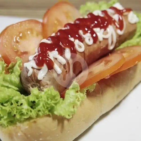 Big Hotdog+Ice Lemon Tea | Rumah Cemilan Dzaki, Larangan