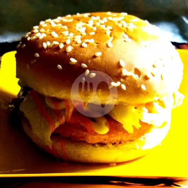 Chicken Burger | Kedai Om Sanz, Tegal Kangkung 13