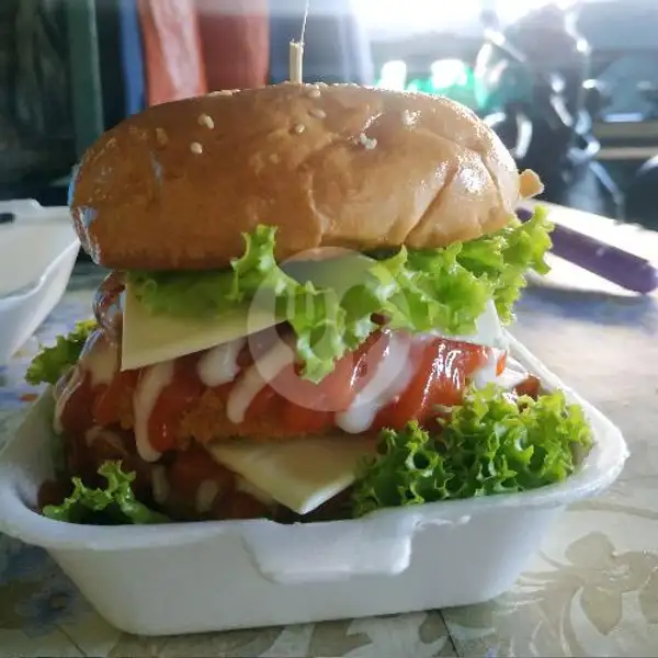 Double Cheese And Chicken | BURGER KRABBYPATTY