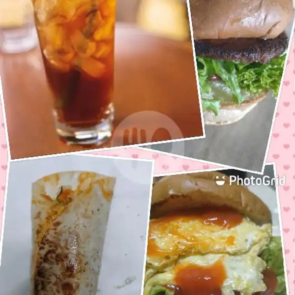 Paket Keluarga 3burger +3 Kebab+3Sanwish+5 Teh Es | Bubble Float Coffe Dan Kebab Burger Kinara, Gang Teladan