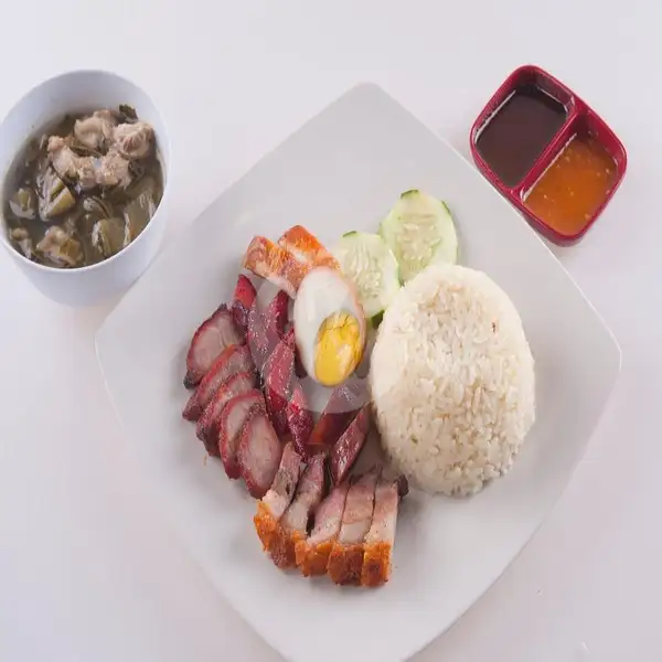 Nasi Hainan Campur | Chasio Garing Madu Hoksiong, Tidar