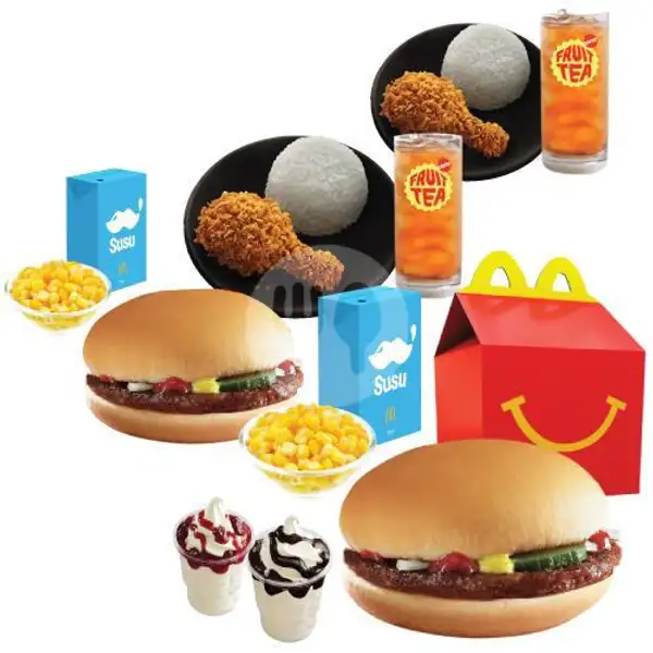 Family Time Berempat HM Beef Burger (Ayam Krispy McD) | McDonald's, Lenteng Agung