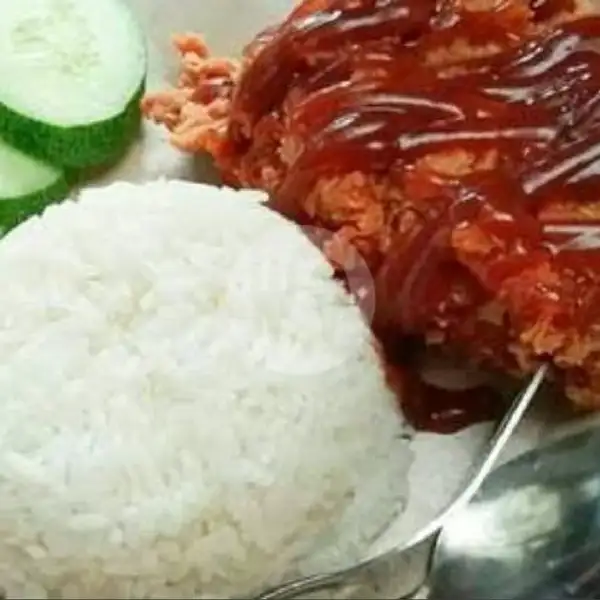 Paket Geprek Fire Chicken Free Air Mineral | Rumah Jajanan Zahra, Pulo Jahe