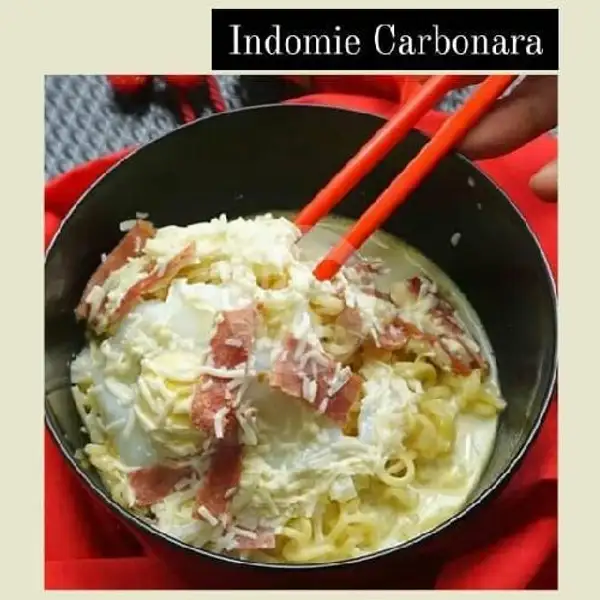 Indomie Carbonara | Roti Bakar 543, Sidanegara