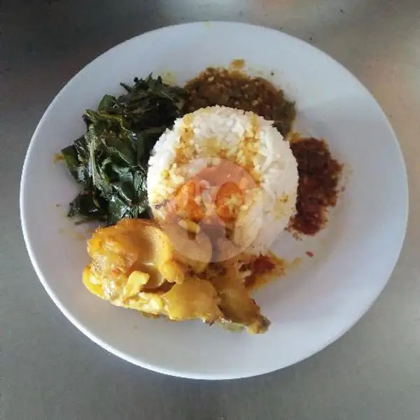 Nasi Tunjang / Kikil Sapi + Kuah + Sayur + Sambal | Masakan Padang Sari Raso Murah Meriah, Genteng Biru