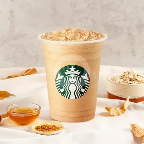 Honey Frappuccino with Oatmilk | Starbucks, Drive Thru Hayam Wuruk