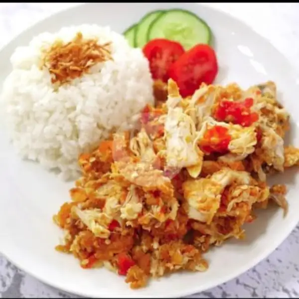 Nasi Lalapan Ayam Geprek | Ayam Geprek Mama, Kalimantan
