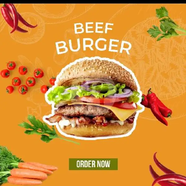Beef Burger | John Lebron Coffee & Eatery, Bukit Tempayan
