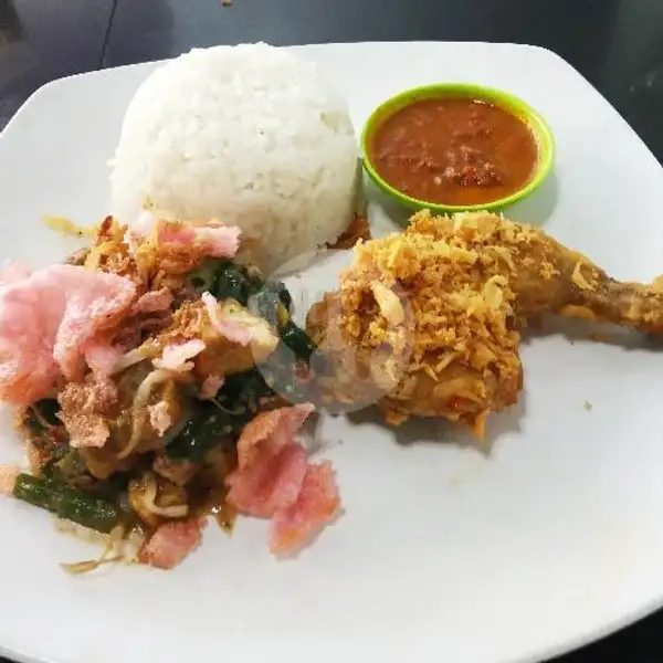 Nasi Pecal Ayam Penyet Paha | Ayam Penyet Jakarta, Dr Mansyur
