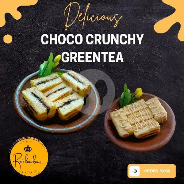 Choco Crunchy Greentea | Roti Bakar Mustofa