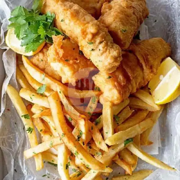 Fish And Chip | Uncle Loe Cafe dan Resto, Merbau