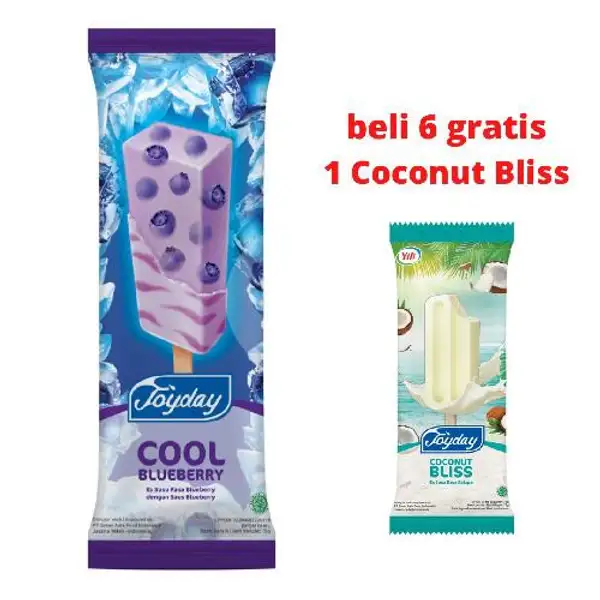 Joyday Cool Blueberry Buy 6 Get 1 Free Coconut Bliss | Aice Ice Cream, Roxy