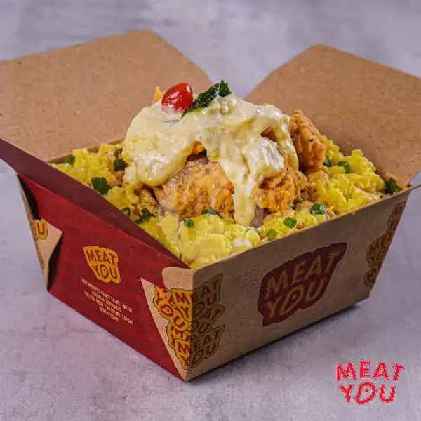 Crispy Chicken Namban (110 Gr) With Rice And Egg | Meat You - Satu Kitchen, Riau